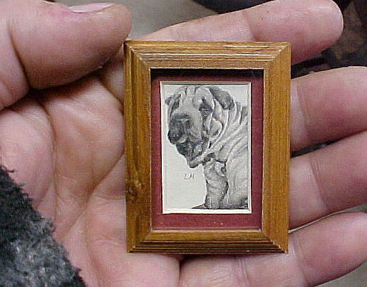miniature dog drawing