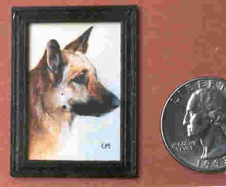miniature dog painting