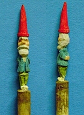 hand carved gnome toothpich