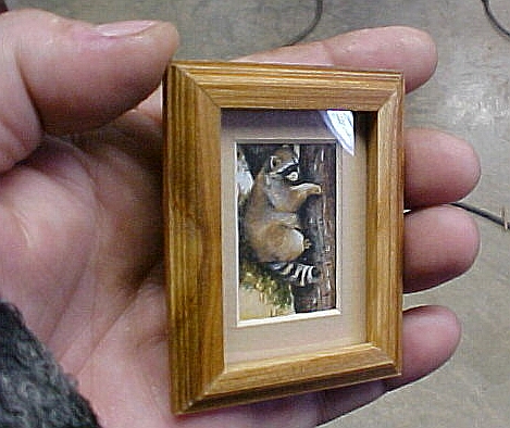 miniature framed dollhouse art