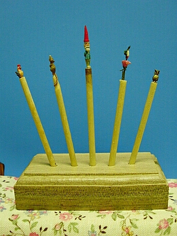 Hand carved toothpicks!