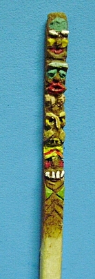 hand carved totem pole matchstick